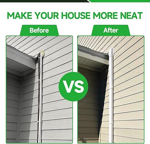 Miniatura 2 de Juego de cubierta de línea dividida de 4 pulgadas, 11 pies, juego de cubierta de línea de PVC y PP, universal para mini Split AC y CA central