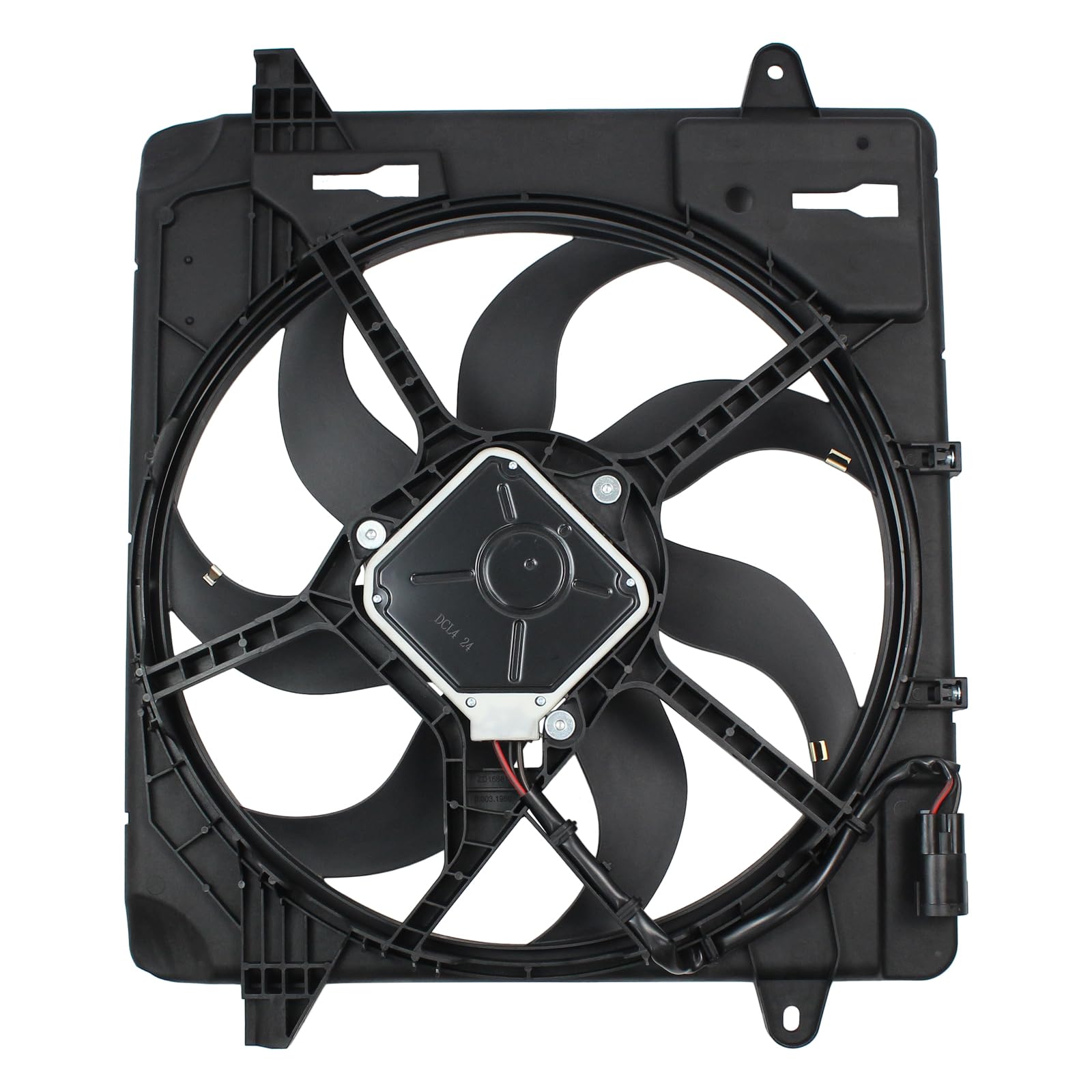 ApplianPar Engine Radiator Cooling Fan Assembly for Jeep Wrangler 2012-2017 Wrangler JK 2018 3.6L