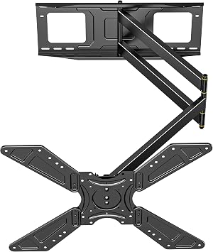 FORGING MOUNT Long Arm TV Wall Mount with 48.03" Extension for 26-75 TVs/Monitor, Corner TV Mount Landscape to Portrait,Full Motion,Swivel,Tilt bracket, Holds 110 lbs,VESA 600x400mm,16"-24 Studs
