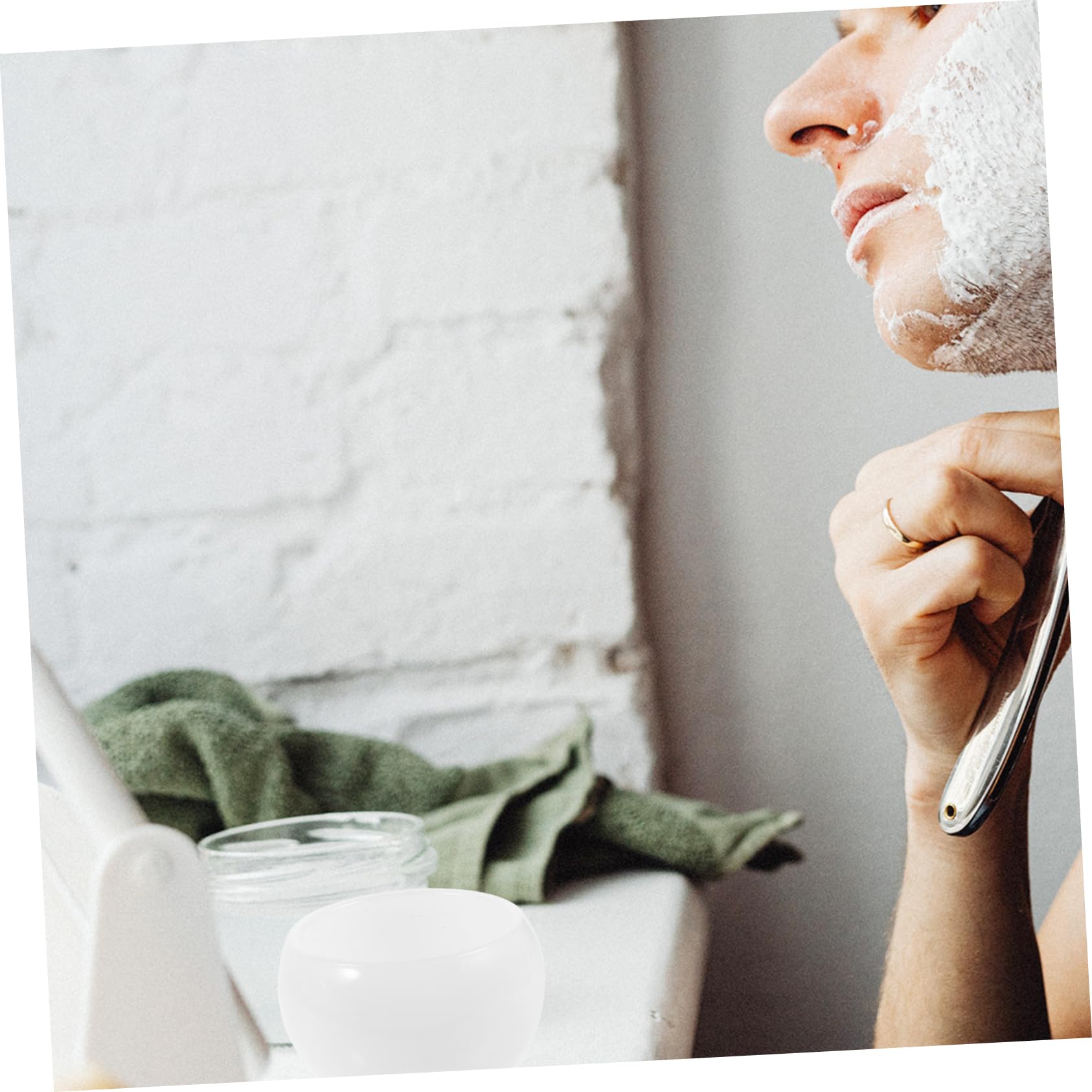 FRCOLOR 5 Stück Shaving Bowl für Seife Vielseitiger Rasierbecher aus Dekorative Kleine Schale für Rasierseife Tragbar und Kompakt für Unterwegs