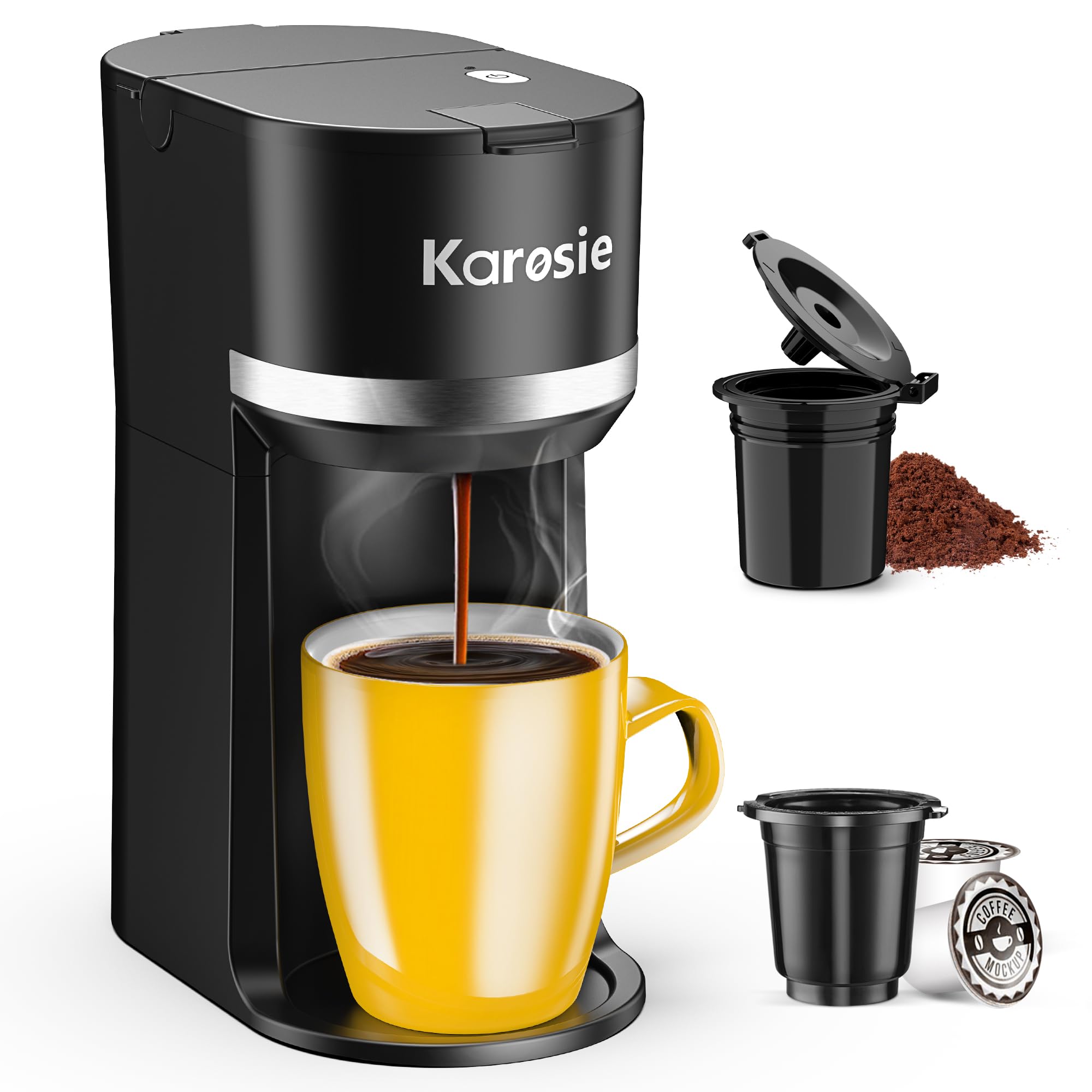 K Cup Espresso Grounds In Drip Coffee Maker Single Serve Coffee