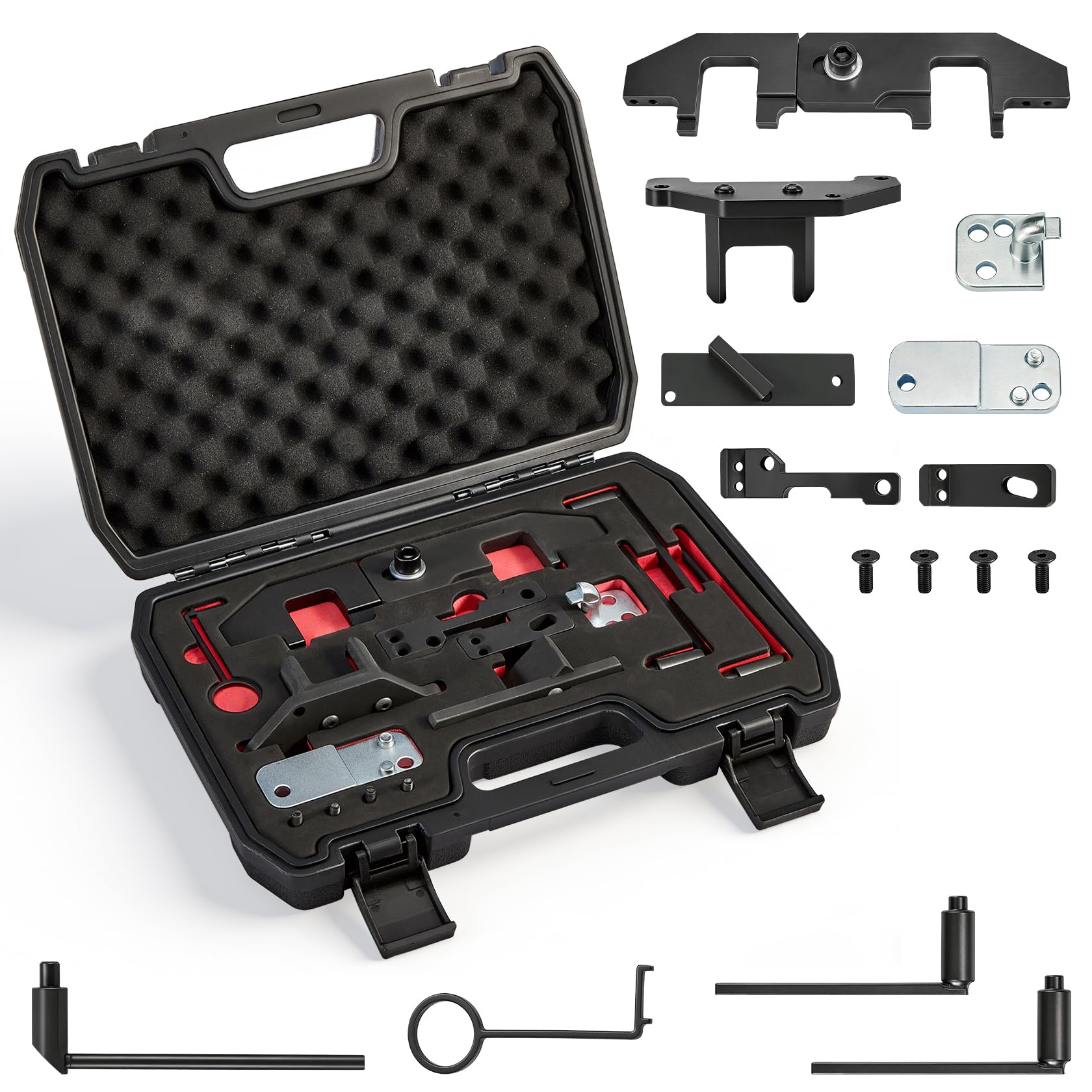 CarBole Motor Einstellwerkzeug Satz für 1.2 Vti (VVT)/GDI PureTech Benzinmotor,Zahnriemen Werkzeug Kompatibel mit Opel Peugeot Citroen,für G-0109-2E,G-0109-6,EN-52809,0109-2C/2D,109-2B,0109-2B