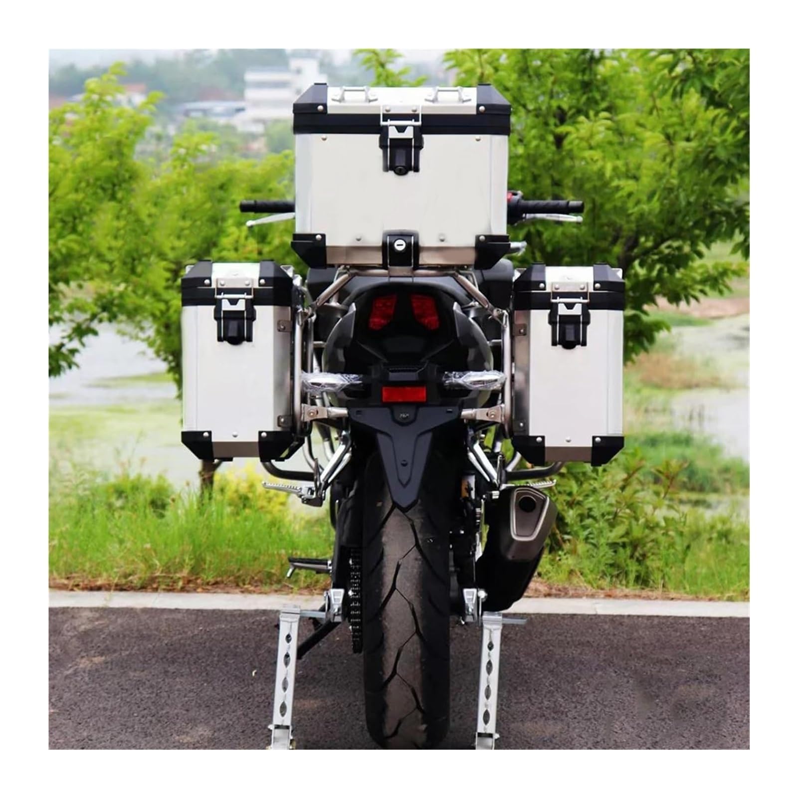 Für CB400X CB400 CB 400 X 400CB 2021 Motorrad 40L/45L Top Case Schwanz Box Halterung 32L Packtaschen Satteltasche Gepäckträger Gepäckträger Hinten Motorrad