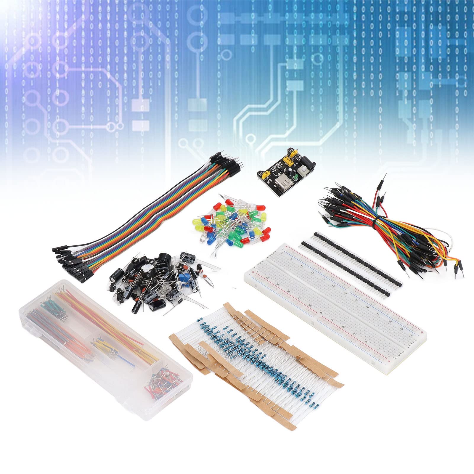 Breadboard Starter Kit Electronics Component Starter Kit - 830 Tie ...