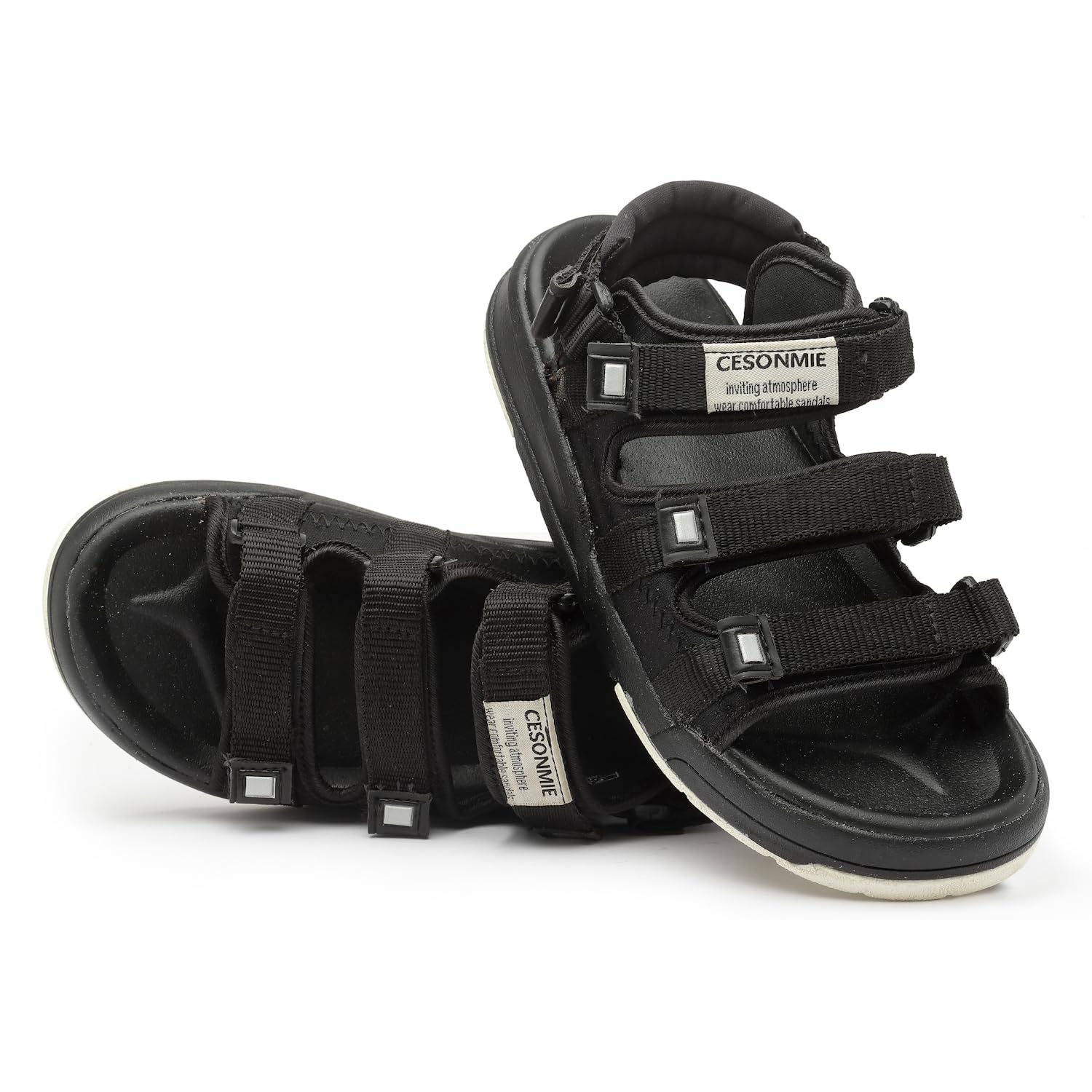 POMA Floaters Sports Sandal for Mens & Boys | for Running, Gym, Walking | Casual & Outdoor | Anti-Skid | Adjustable Double Velcro Strap | Lightweight & Comfortable | for Boys & Gents (B0CYQFN5Q5) Amazon Price History, Amazon Price Tracker