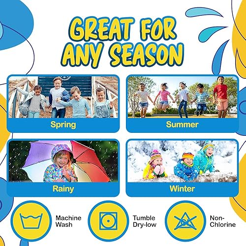 Miniatura 7 de Debra Weitzner 6 pares de calcetines cálidos y mullidos para niños con agarres, calcetines antideslizantes para niños pequeños