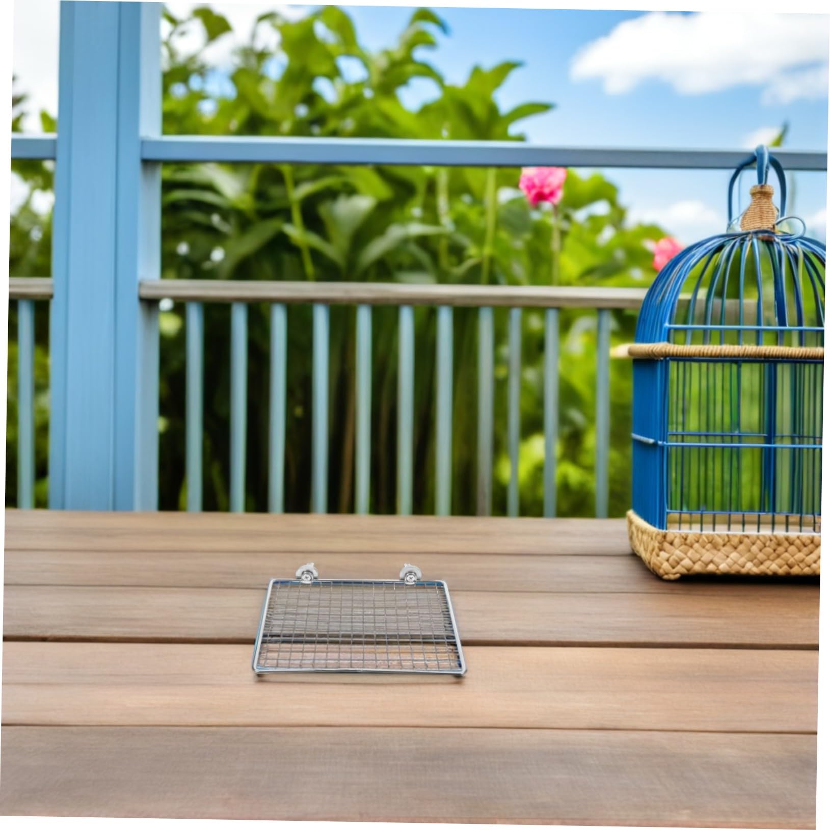 Hemobllo 4piezas Percha Plana para Pájaros de Acero Inoxidable Plataforma para Perchas de Pájaros Soporte para Loros para Jaulas de Loros Periquitos y Cacatúas