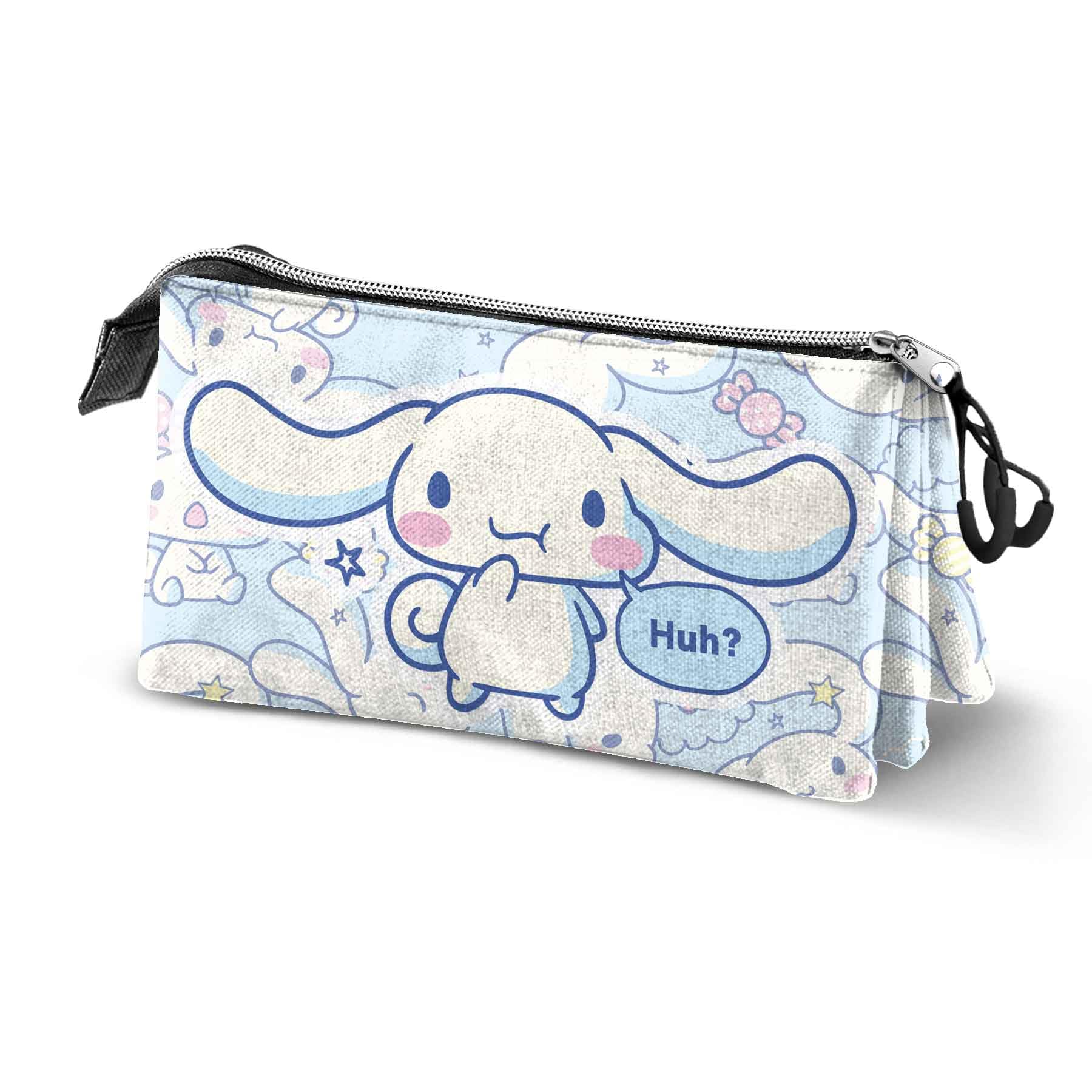Hello Kitty Cinnamoroll Candy-Triple Pencil Case, Blue, 23 x 11 cm