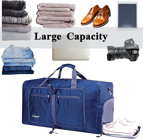 Miniatura 5 de Woogwin Bolsa de viaje grande plegable impermeable para la playa, natación, piscina, deportes, gimnasio