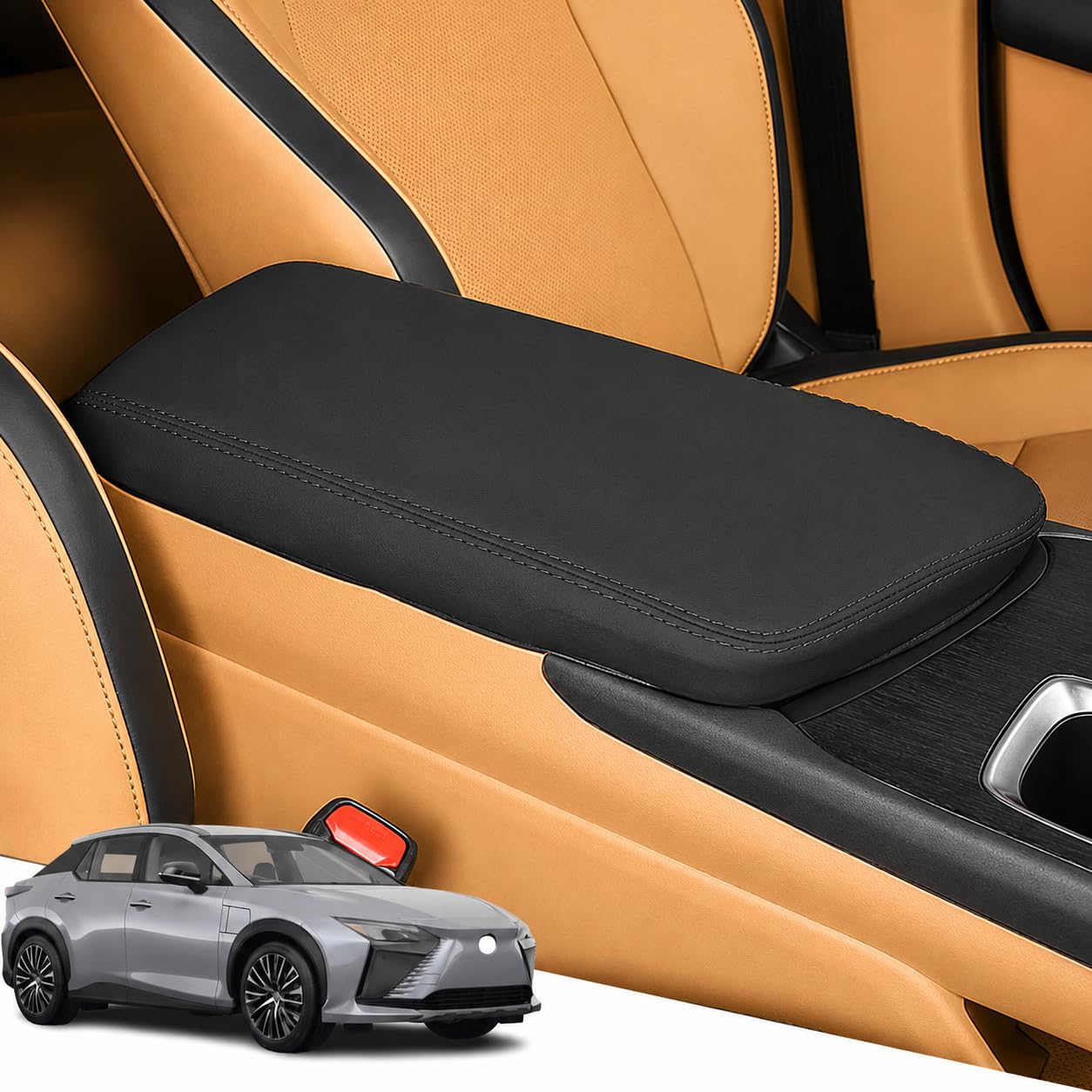 Amazon.com: Xinrsheag PU Leather Armrest Cover for Lexus RZ 2023