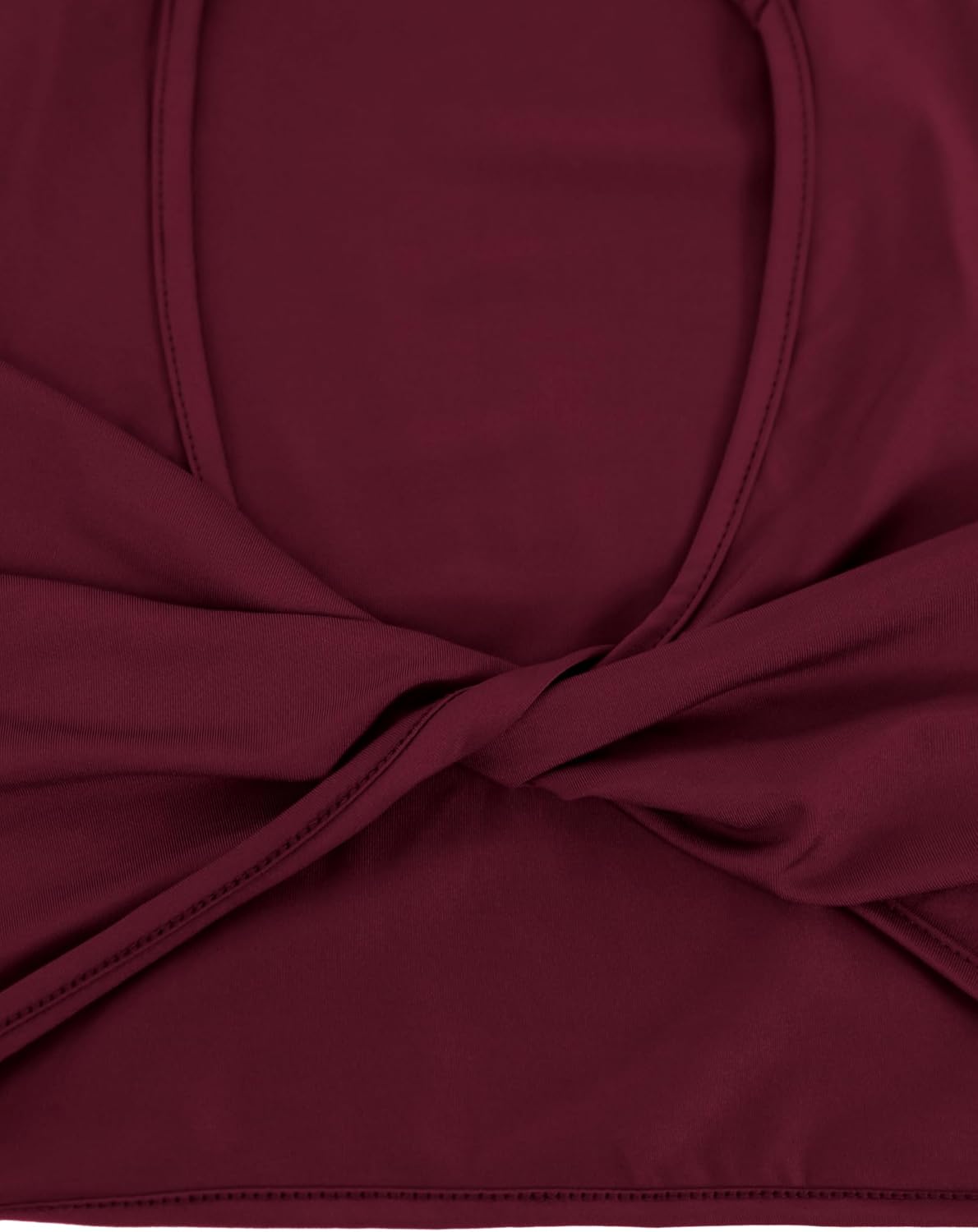 LovelyWholesale Women Long Sleeve Crop Top Twist Front Tops Sexy V Neck T Shirts - Image 4