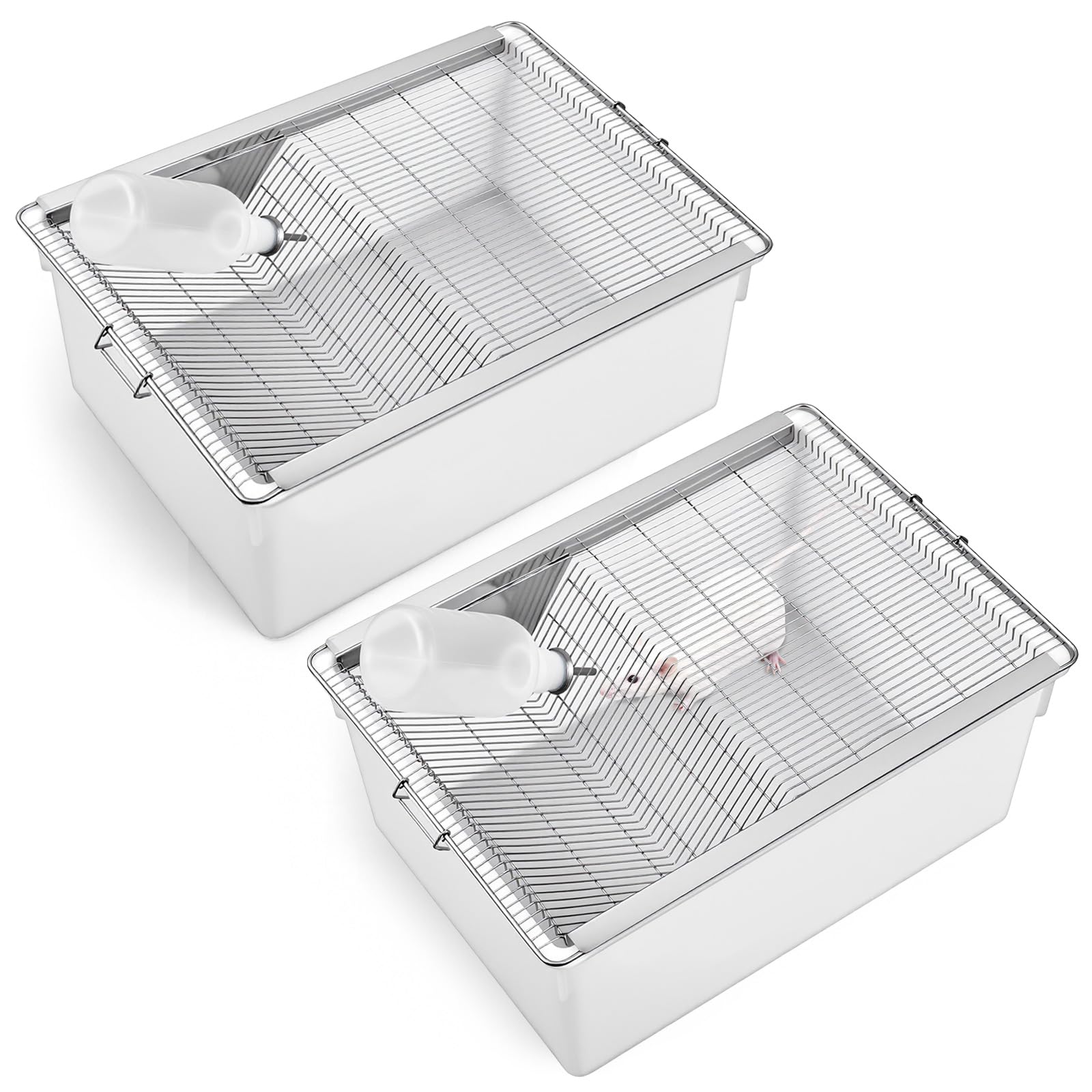 Photo 1 of LemonRoad Lab Mouse Breeding Cage 2-Pack, 19"x14"x8.5"