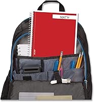 Vista 4 de Mead Cuaderno de 3 materias con rayas universitarias, 9.5" x 6