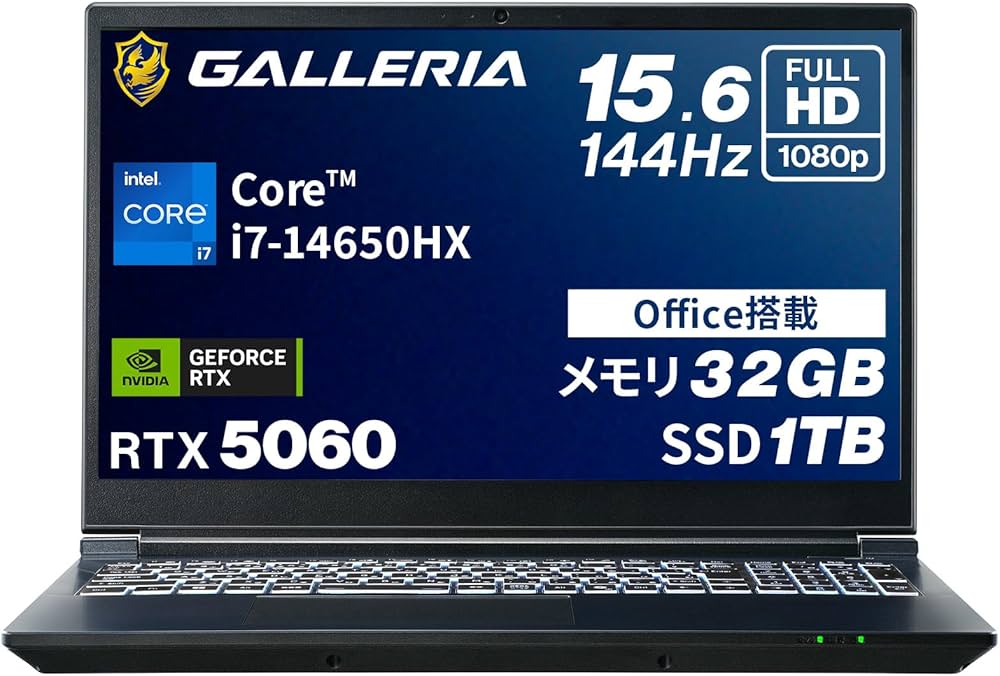 Amazon.co.jp: ガレリア ゲーミングノートPC 【 RTX 5060 / Core i7
