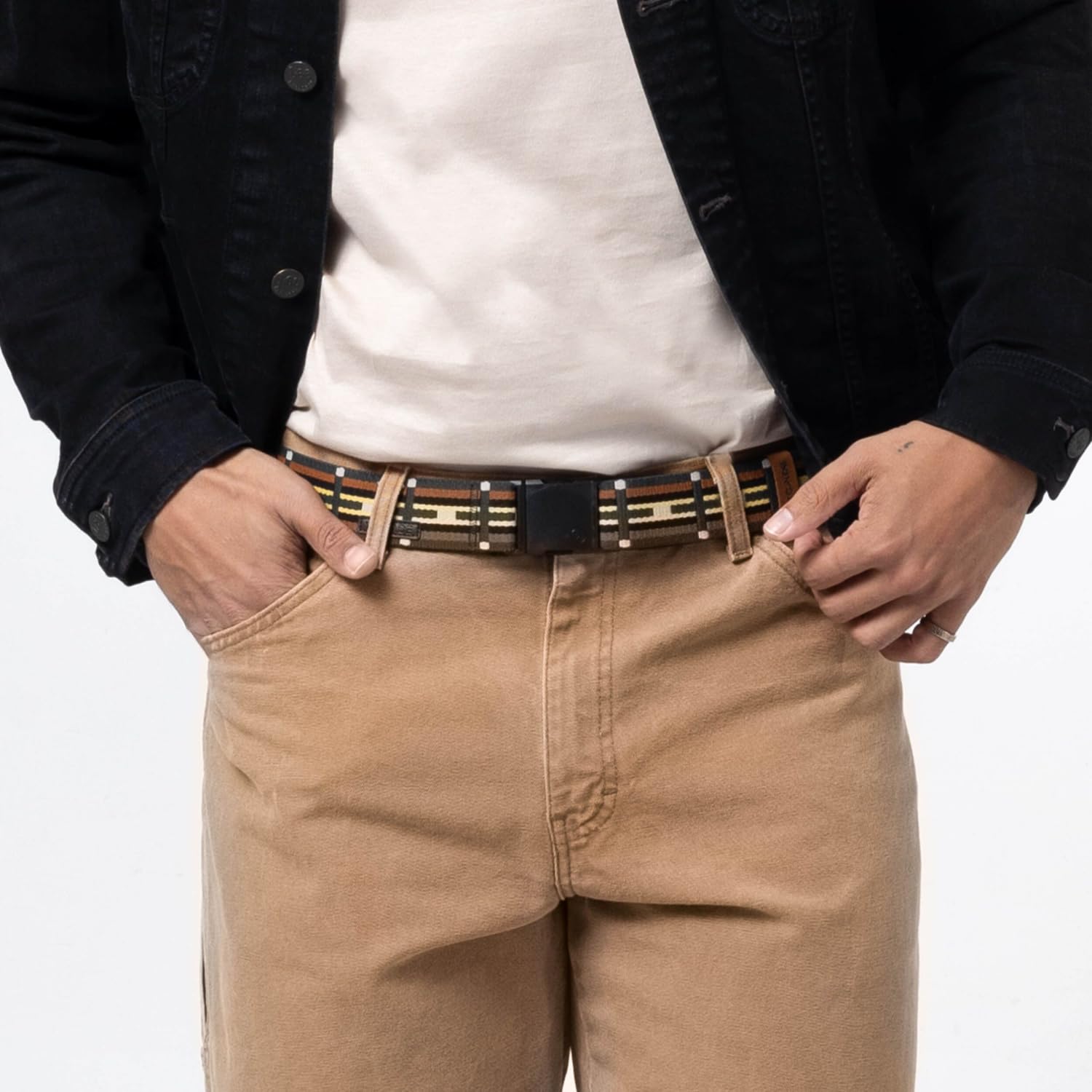 Arcade A2 Abenteuergürtel im Unisex-Stil Strapazierfähiger Stretch, metallfreie Schnalle, Standard (Up to 40"); 1.5" Wide