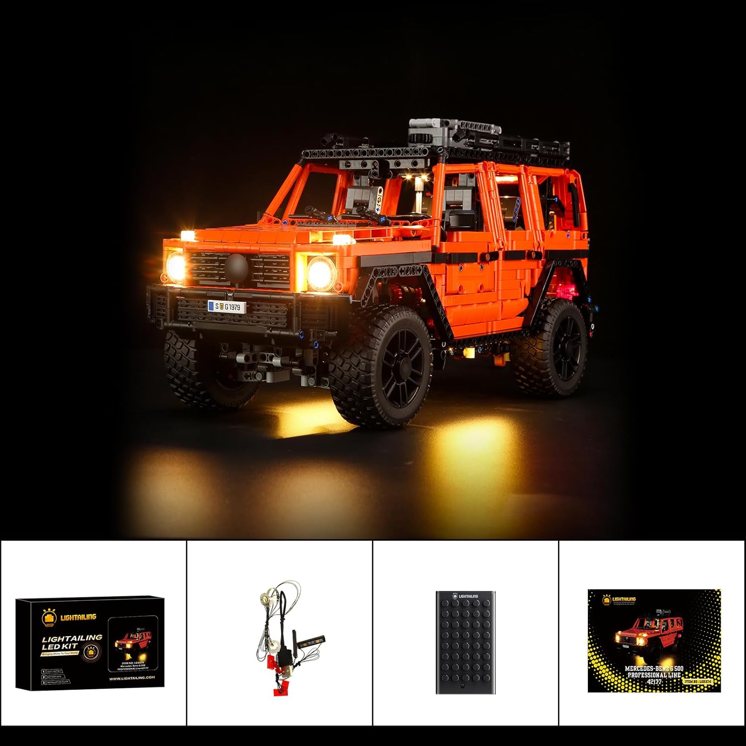 LIGHTAILING Light for Lego-42177 Mercedes-Benz G-500 Professional Line - Led Lighting Kit Compatible with Lego Building Blocks Model - NOT Included The Model Set