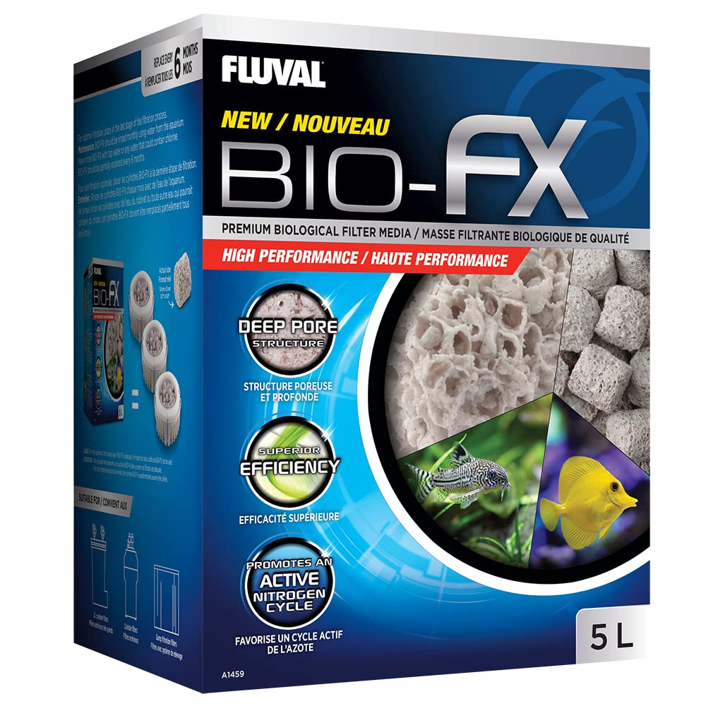 Fluval Bio-FX Filtre Biologique pour Aquarium Convient à la Plupart des Aquariums et filtres, 5 litres