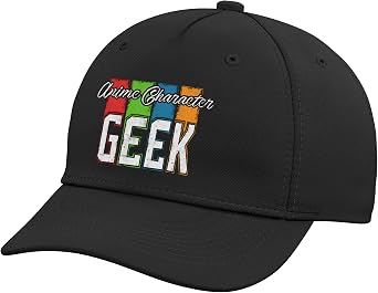 Anime Character Geek Vibrant and Fun Adjustable Baseball Hat