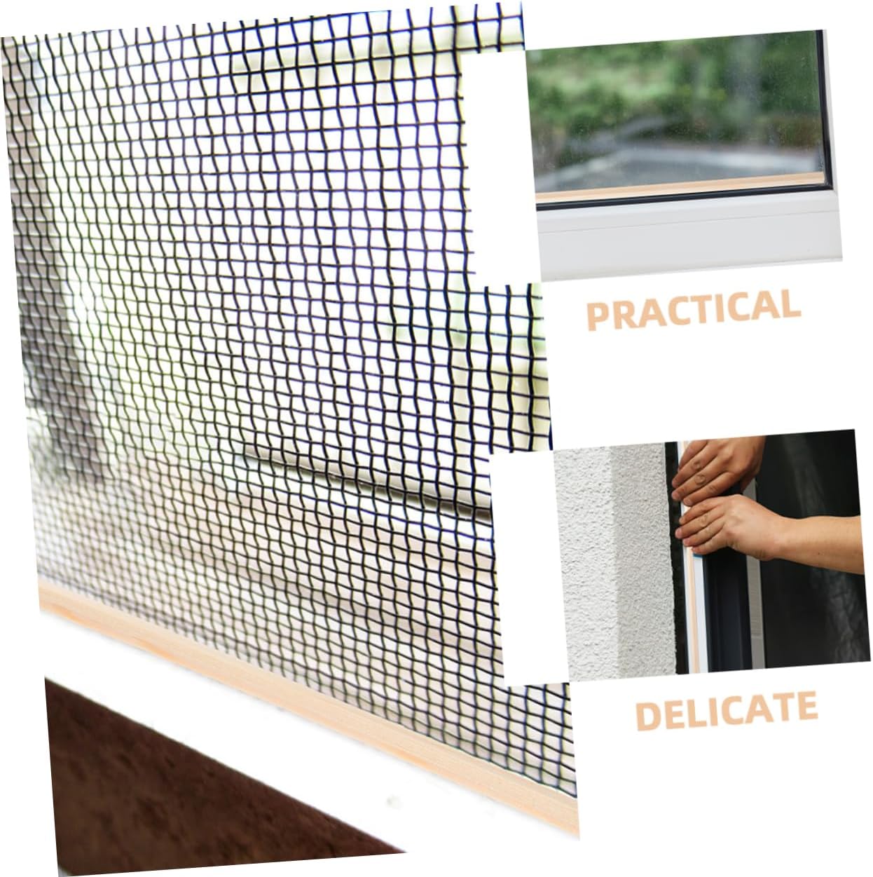 ERINGOGO 10pcs Window Molding Wood Strips DIY Decorative Trim for Photography and Home Decor Wooden Modeling Strips Easy Application and Unique Design for Interior and Exterior Use