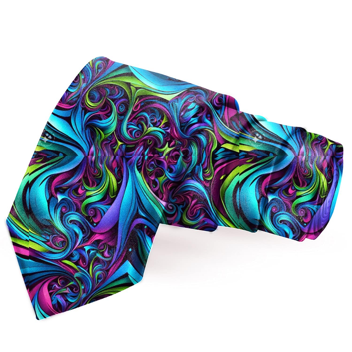blacksmith Multicolor Waves Printed Necktie for Men-picture-46
