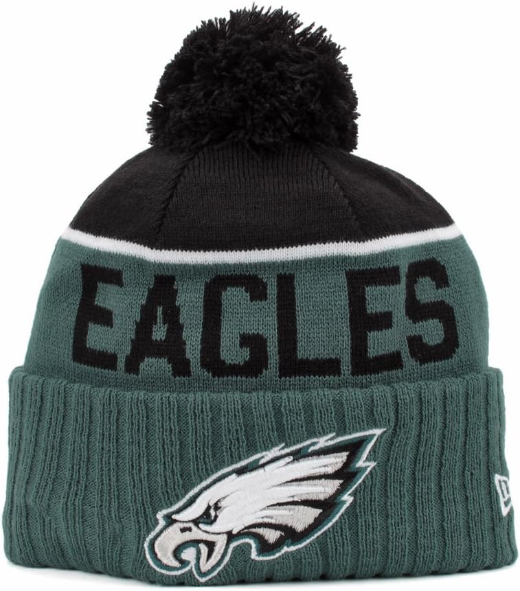 New Era Philadelphia Eagles 2015 Sport Knit Cuffed Pom Knit Cap/Beanie