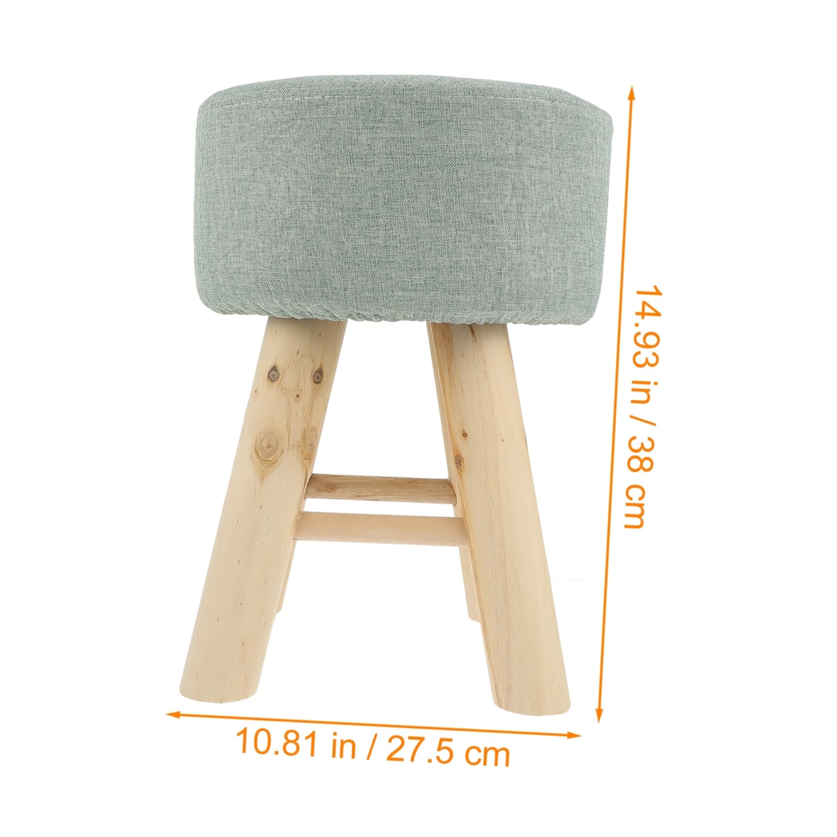 Ciieeo Solid Wood Stool Non-Slip Footstool for Boys and Girls Sturdy Easy to Clean Home Furniture
