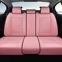 Vista 13 de Coverado Juego completo de fundas de asiento de automóvil, fundas de asiento de piel de napa para automóvil, protector de asiento de automóvil