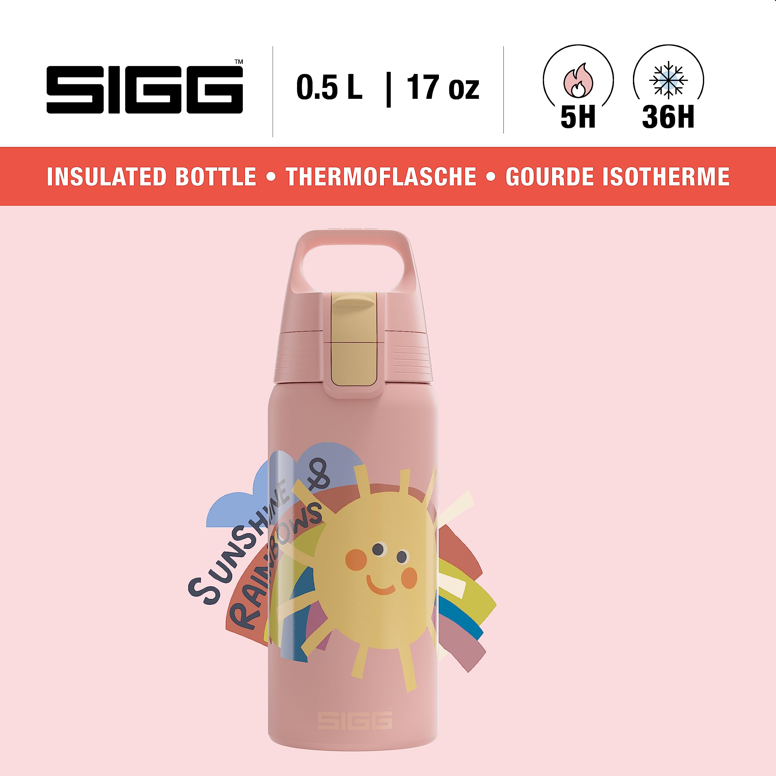 SIGG - Isolierte Trinkflasche Kinder - Shield Therm Kids & Edelstahl Trinkflasche Kinder - Shield One Uni Skate