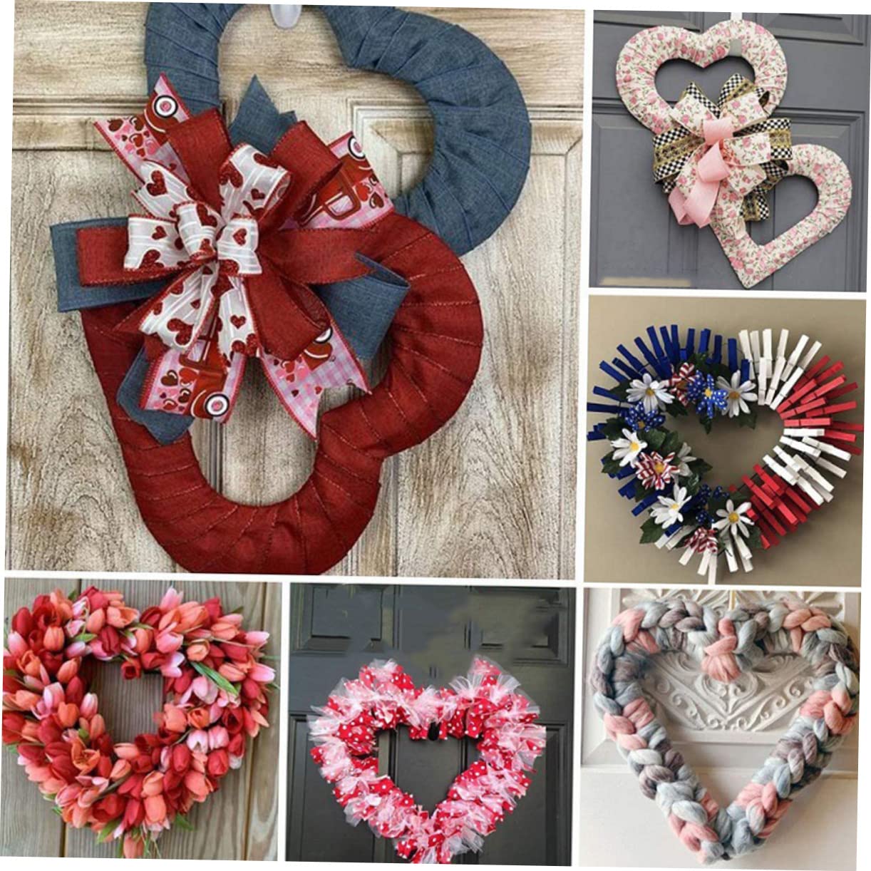 Cabilock 12 Piezas Guirnalda Aros De De Flores Marco De Adornos Marco Floral De Macramé Bricolaje Anillos De De Festival Aro Floral Círculo Boda Planchar
