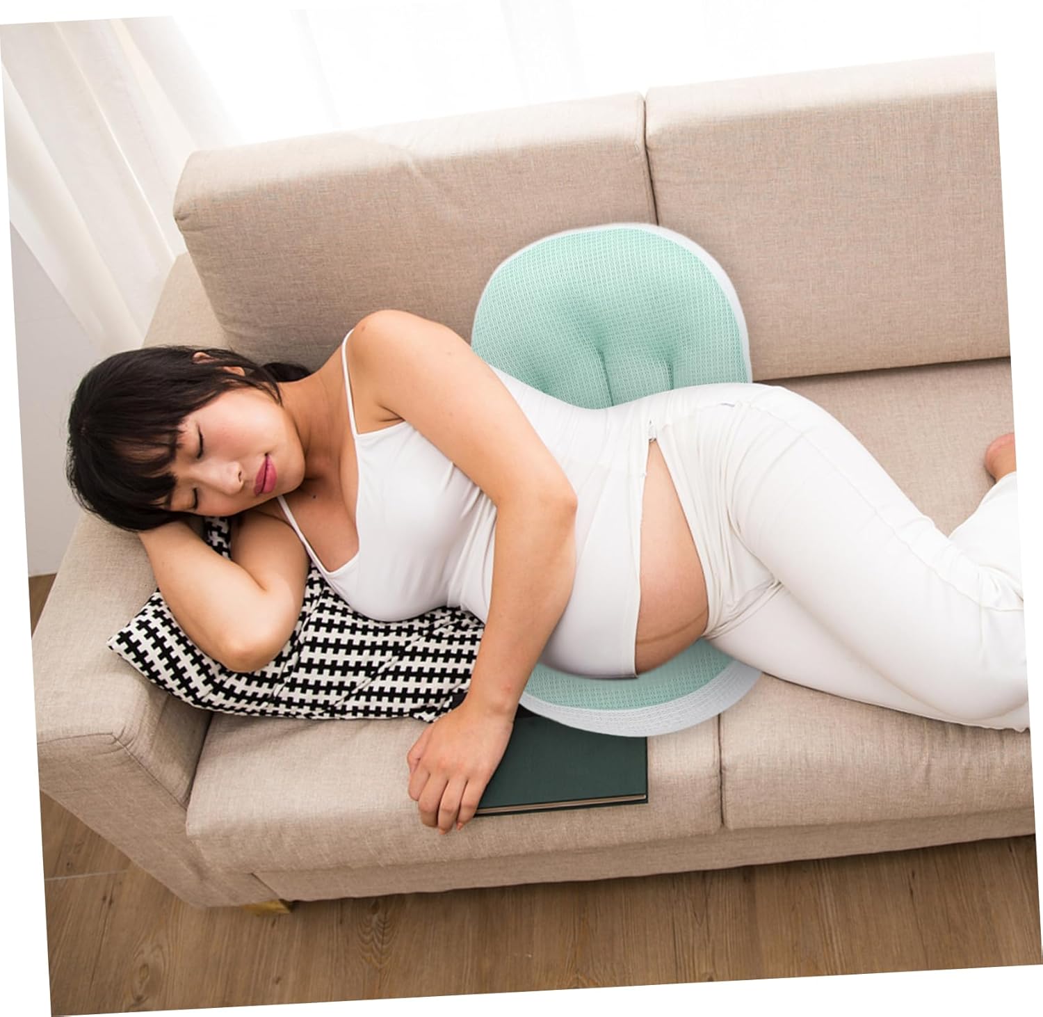 1Set Maternity Pillow for Pregnancy Comfortable Belly Support Pillow for Waist Cushion for Pregnant Women Smooth Durable Material for Sleeping