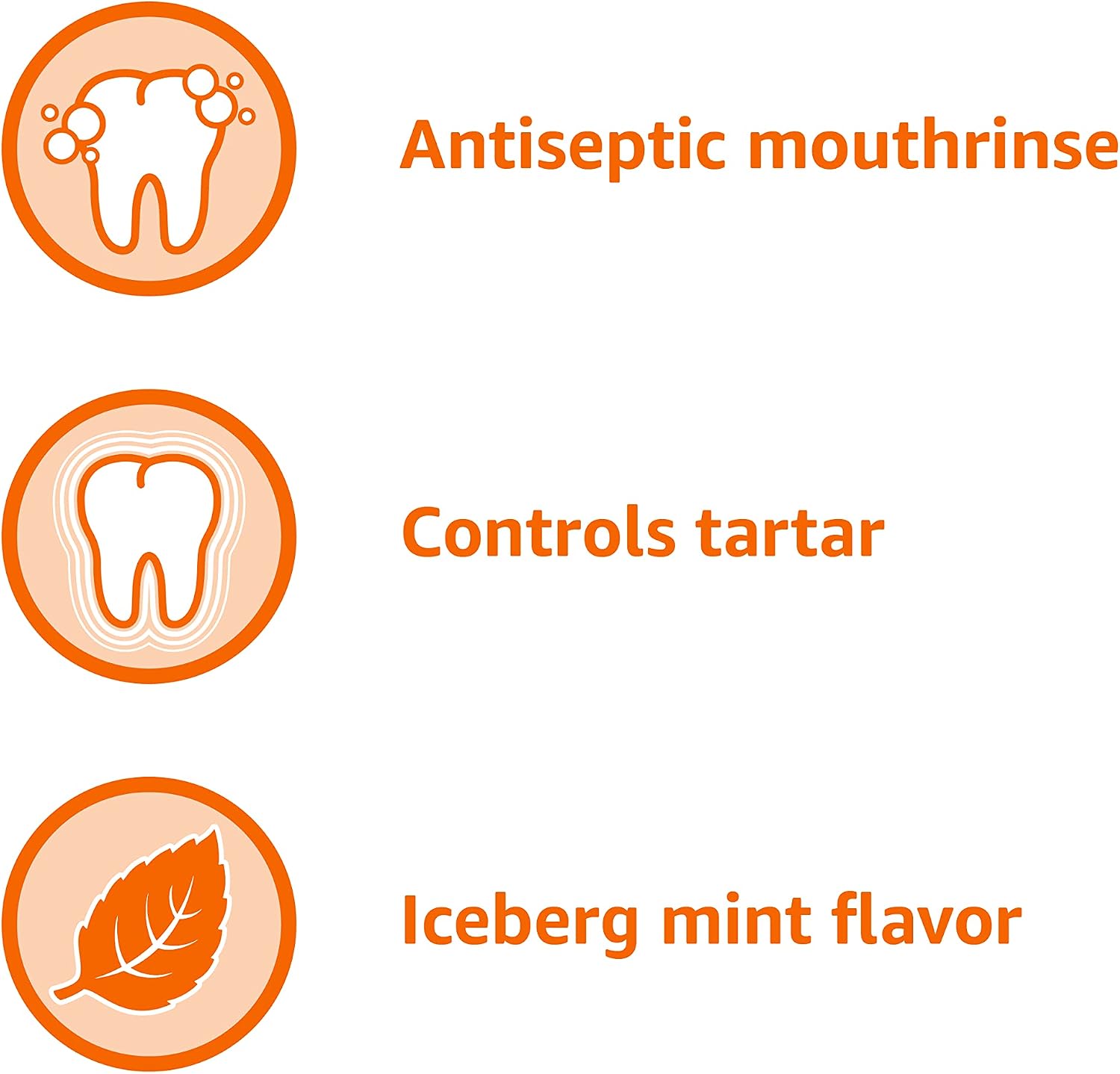 Amazon Basics Tartar Control Plus Antiseptic Mouth Rinse, Iceberg Blue Mint, 1 Liter, 33.8 Fluid Ounces, 1-Pack (Previously Solimo)