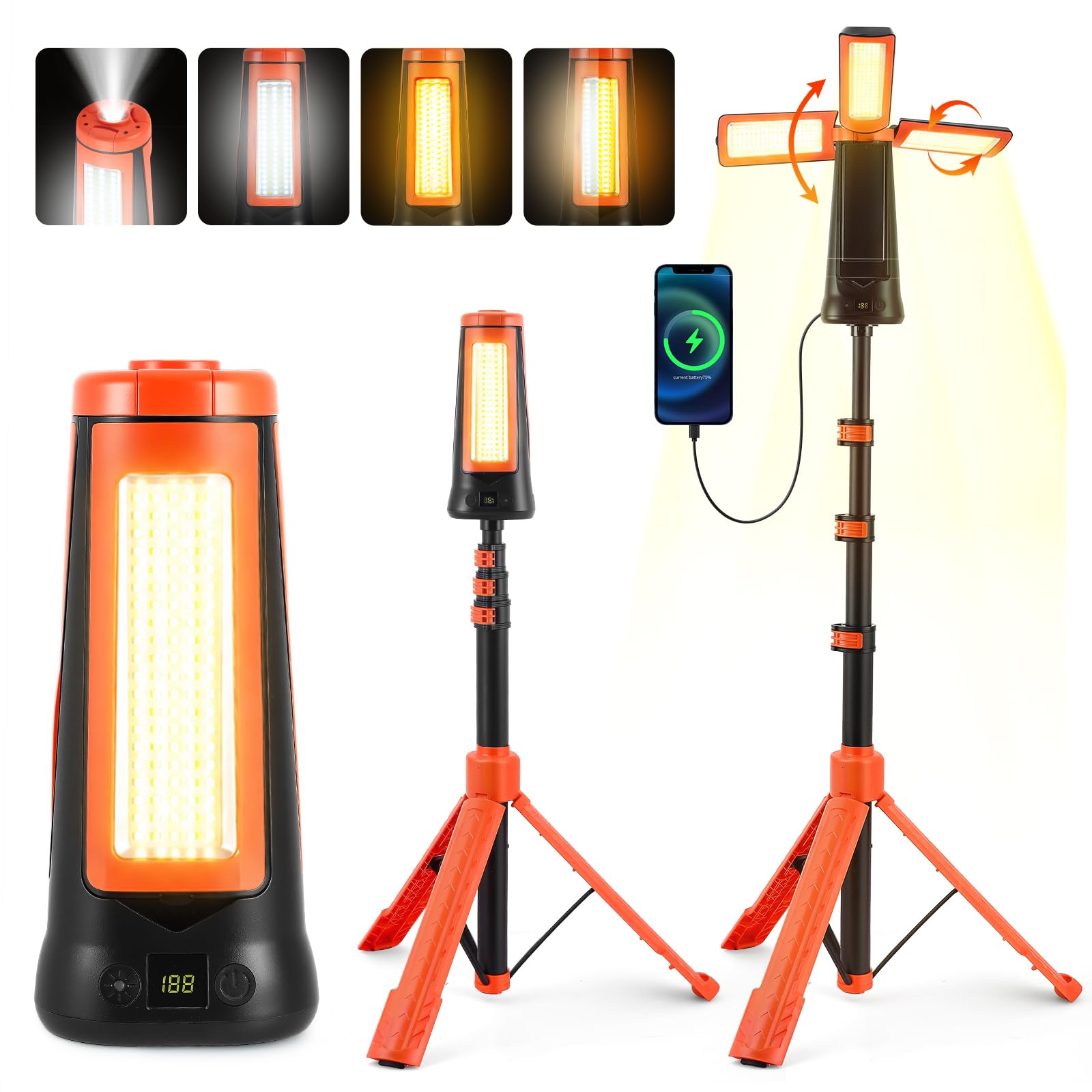MINENICE Teleskoplampe