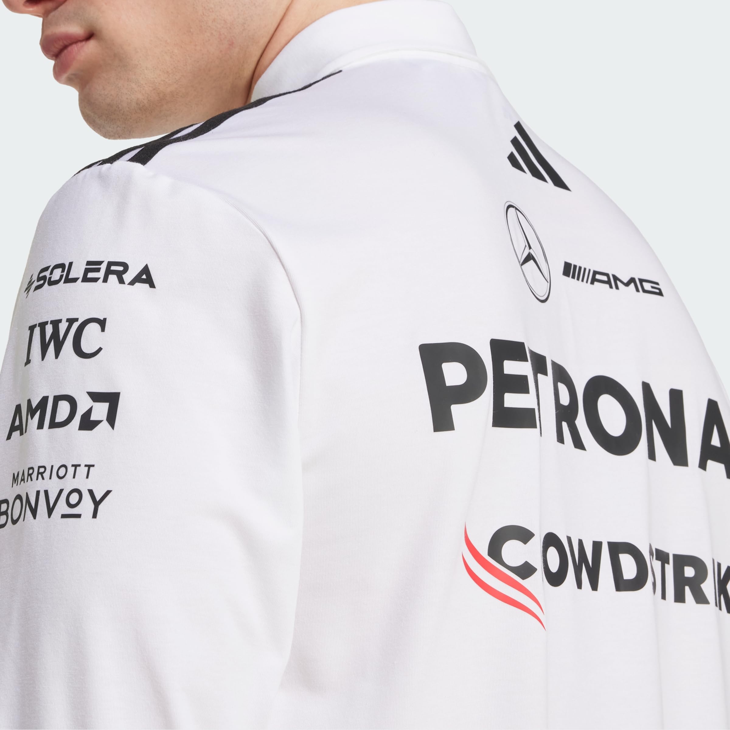 adidas Herren Mercedes - AMG Petronas Formula ONE Team Team Polo Long Sleeve Men
