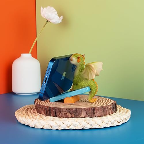 Miniatura 5 de KEEPKAP Mini figura de dragón, decoración del hogar de resina, bonitos adornos, estatua de jardín de animales de la suerte para micro paisaje