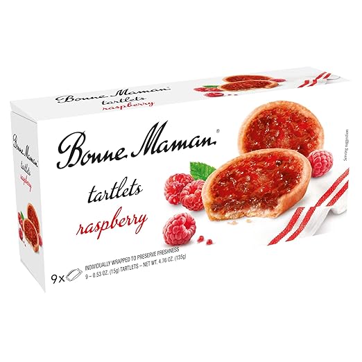 Bonne Maman Rasberry Tartlettes, 4.76 Ounce (Pack of 1)