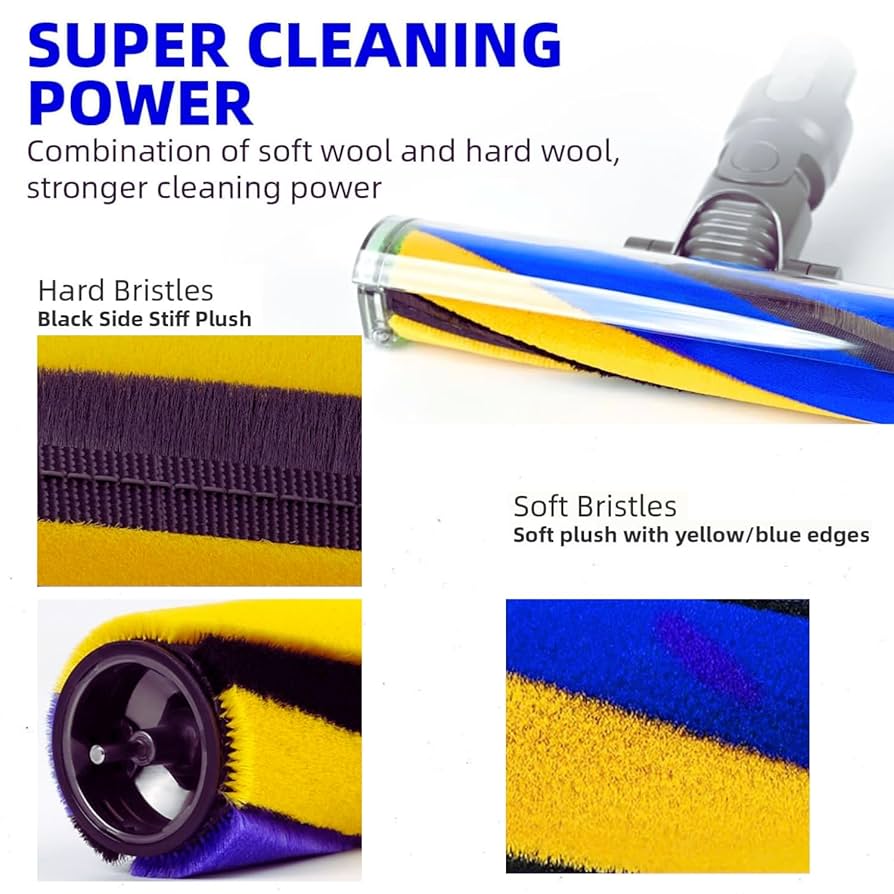 Premium Laser Slim Fluffy Brush Bar Replacement for Dyson