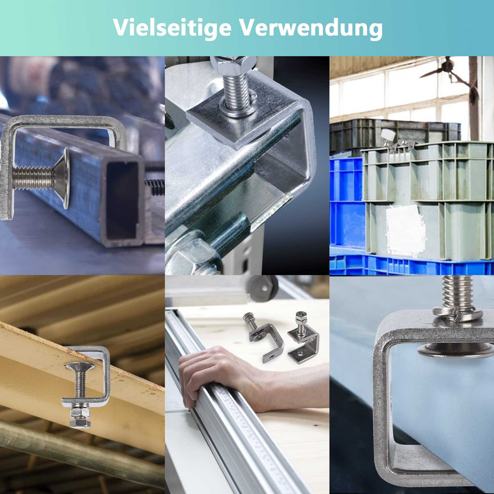 8 Stück C Klemme 30mm Trägerklemme Edelstahl C Klemme Klein Einstellbereich 0-25mm Schweißklemme C Klemmen für Schweißen, Zimmerei, Werkzeug, Heimwerken, Holzbearbeitung