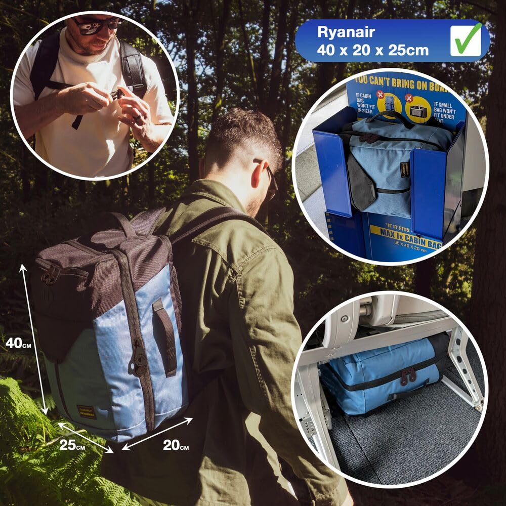 Cabin Max Equator X, Borsa da Viaggio a Mano per Cabina, Blu, 20L