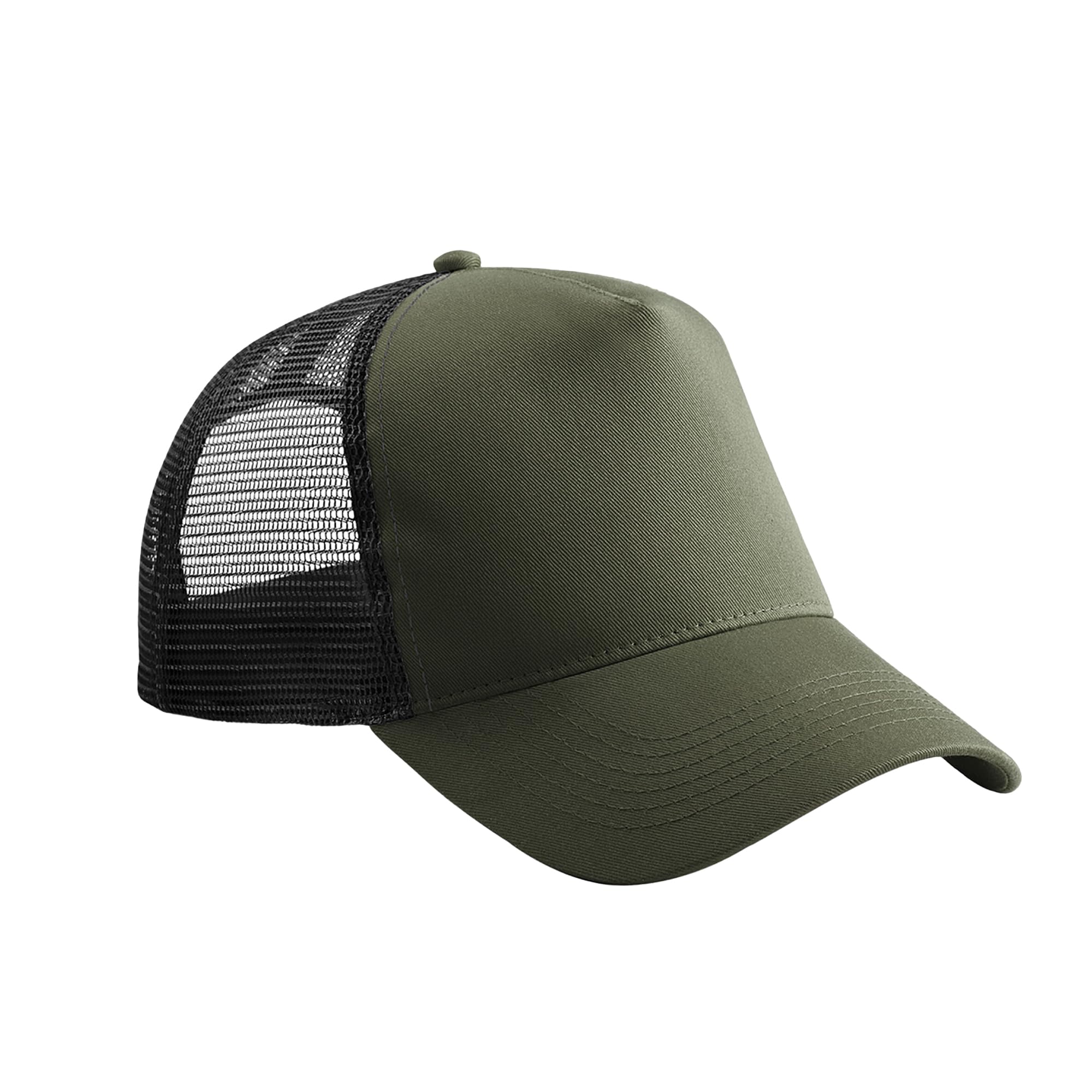 Beechfield B640 Snapback Trucker - Olive Green/Black