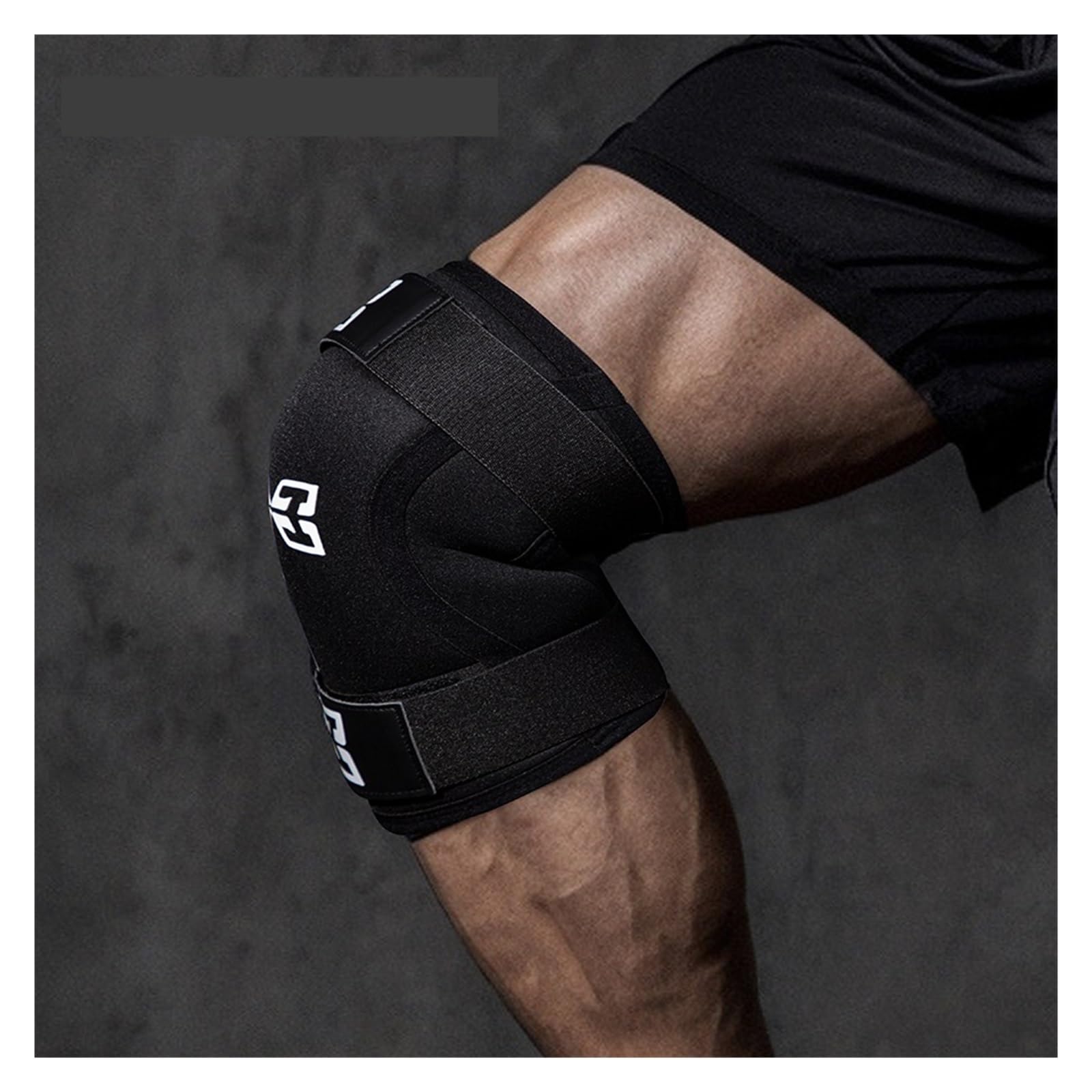 Générique Manchon de Compression du Genou avec Sangles réglables, for la Course à Pied, l'entraînement et Le Sport, randonnée, Football, Basket-Ball
