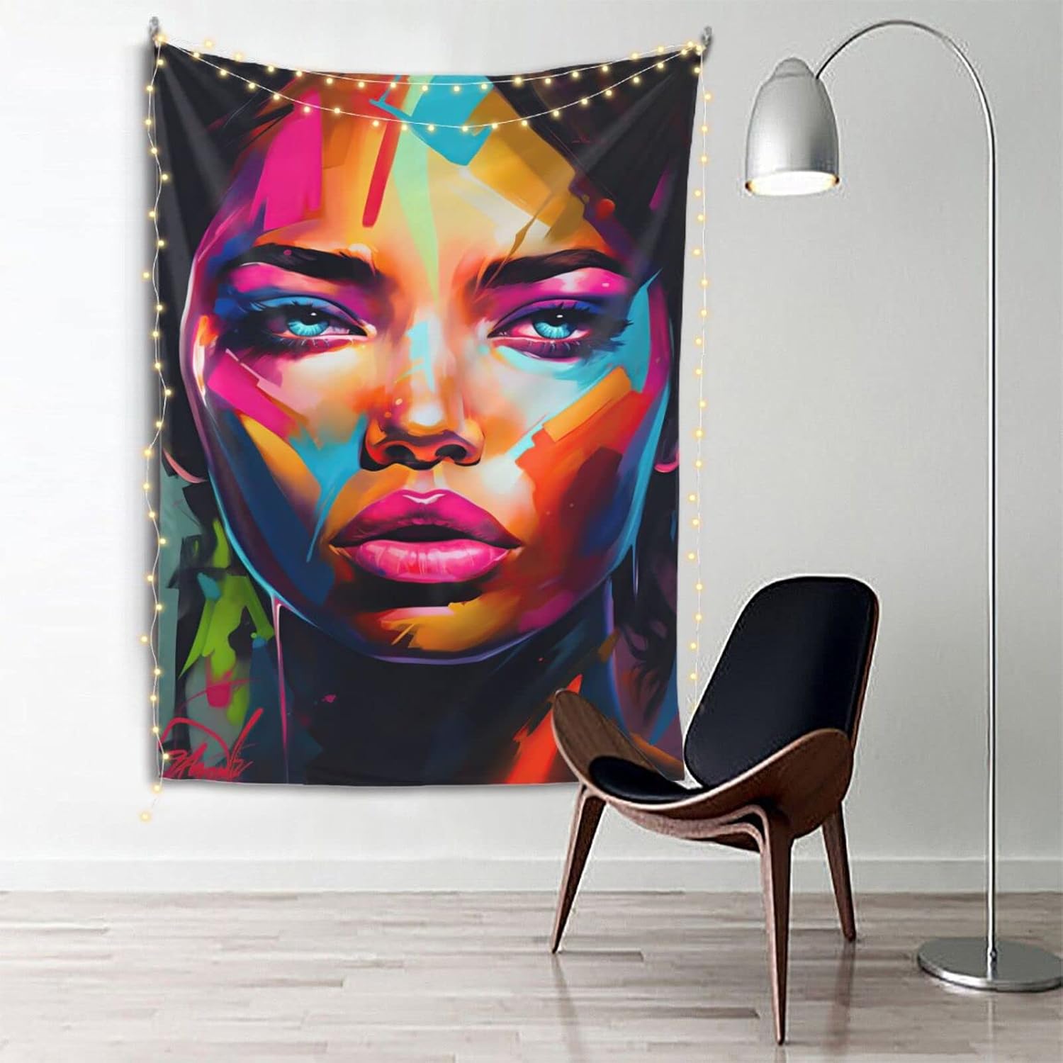 African Women Funny Tapestry Wall Hanging Bohemian African Gril Tapestry Aesthetic Backdrop Party Decor Home Bedroom Living Room College Dorm 60x80inch