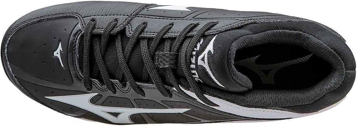 Mizuno 9-Spike Swift 4 Metal Fastpitch Softball Cleat - Black/White 5.5