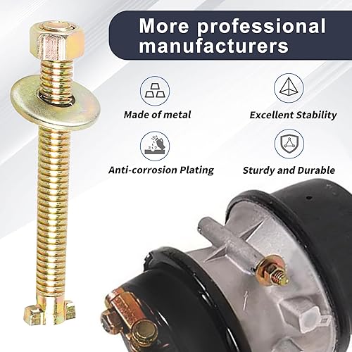 Miniatura 4 de 4 pernos de jaula de freno, perno de liberación para reparación de cámara de freno con resorte de aire, sustituye a Bendix 800921 TR800921, perno de