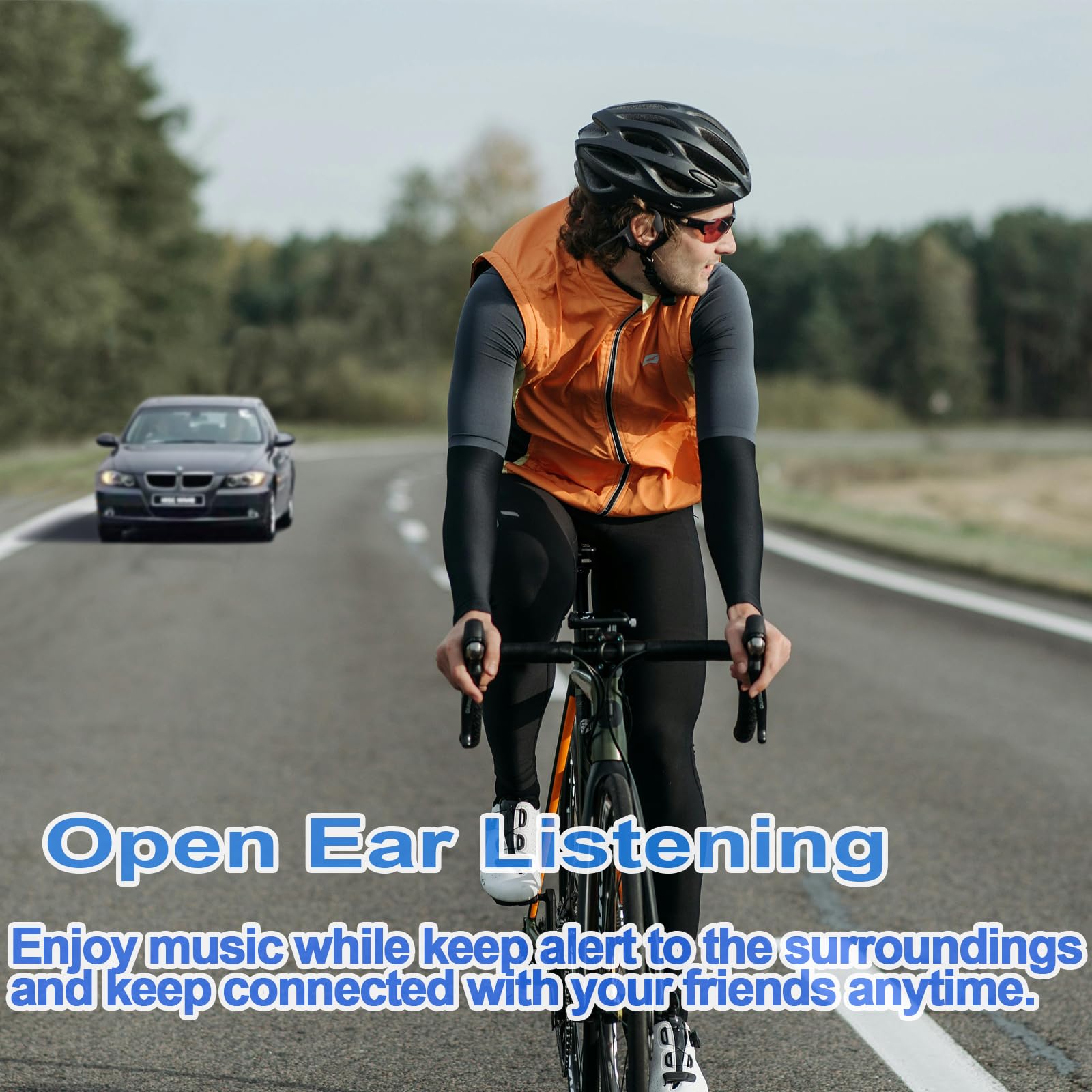 SuperQ4 Casque à conduction osseuse Bluetooth 5.3 – IP68 étanche sans fil avec 32 Go MP3, 12 heures de lecture, confort d'oreille ouverte pour la natation, la course et le sport