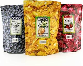 Trader Joe's Freeze Dried Fruit Assortment (Blueberries, Strawberries,Pineapple)
