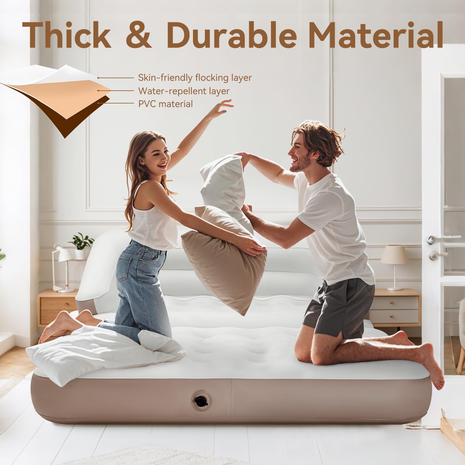 Amazon.co.jp: TXZ アウトドア フルサイズ エアマットレス 空気注入式