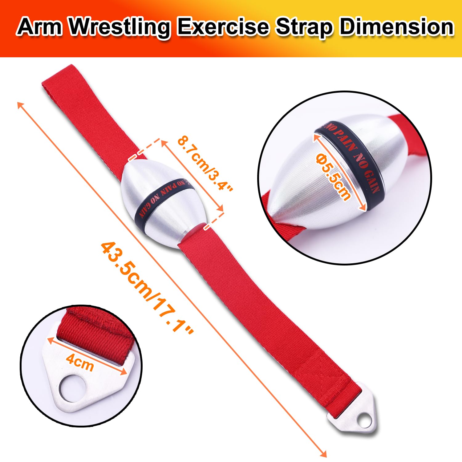 J Bryant Elliptischer Handgelenkball-Trainer aus Aluminiumlegierung - Handgelenk- und Unterarmtrainer für Armdrücken, Griffst?rke, Pronation, Supination und Rehabilitation