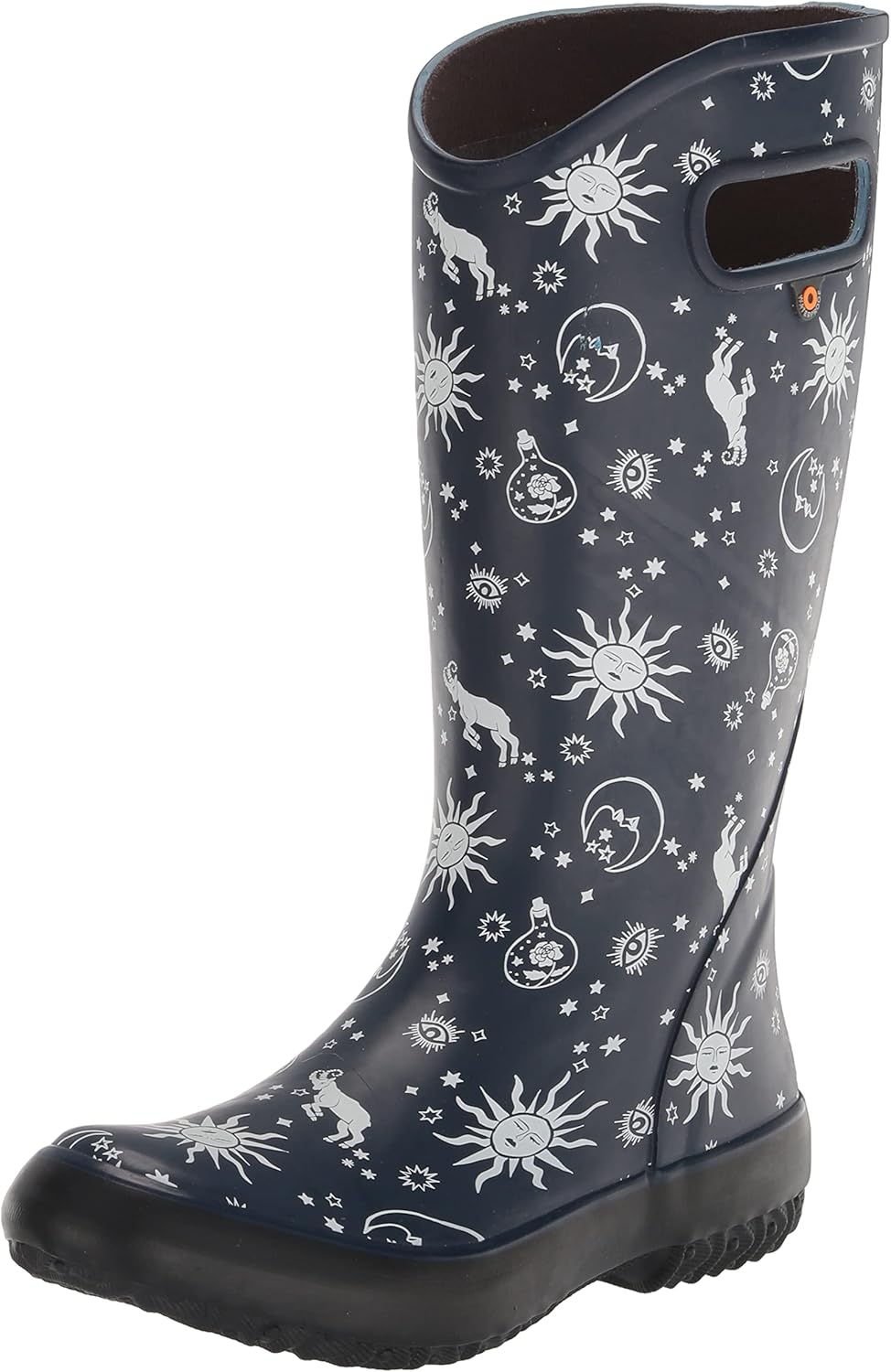 Bogs Womens Rainboot Waterproof Boot Rain, Astro Print-Navy, 8