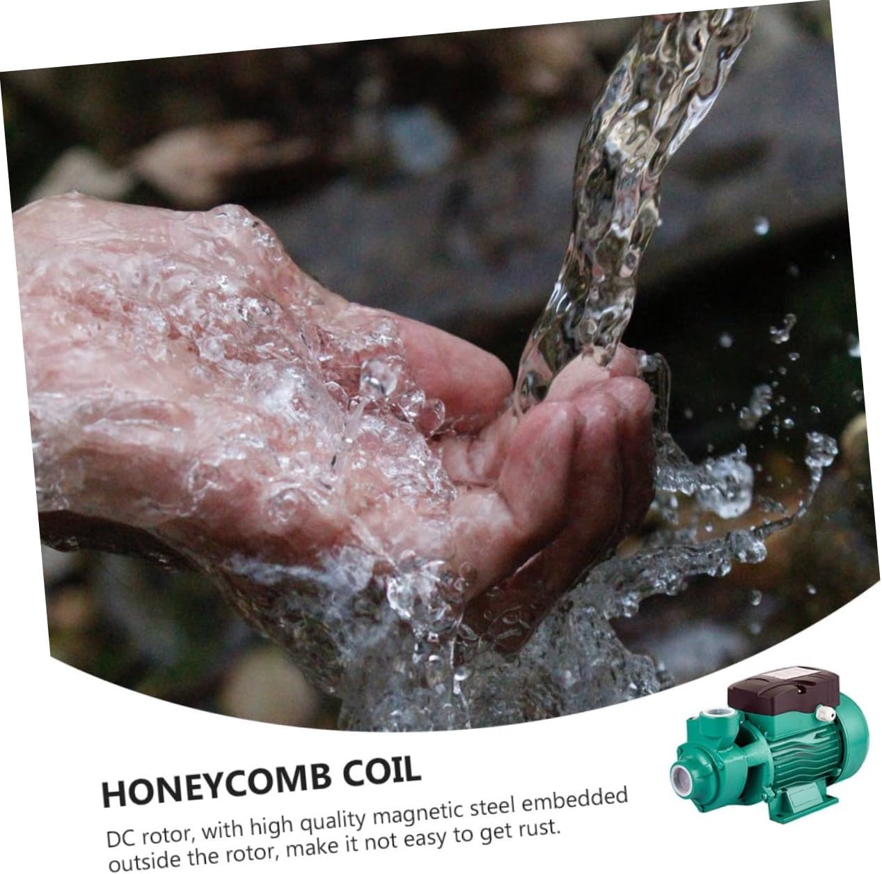 ABOOFAN 12v High-lift 15m Self-priming Booster Water Pump with Brushed Dc Motor 1.5m³/h Centrifugal Pump Solar Battery Powered for Irrigation and Rv Use