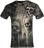 Xtreme Couture by Affliction Mens T-Shirt Deaths Grin Skulls Biker Gym S-4X $40